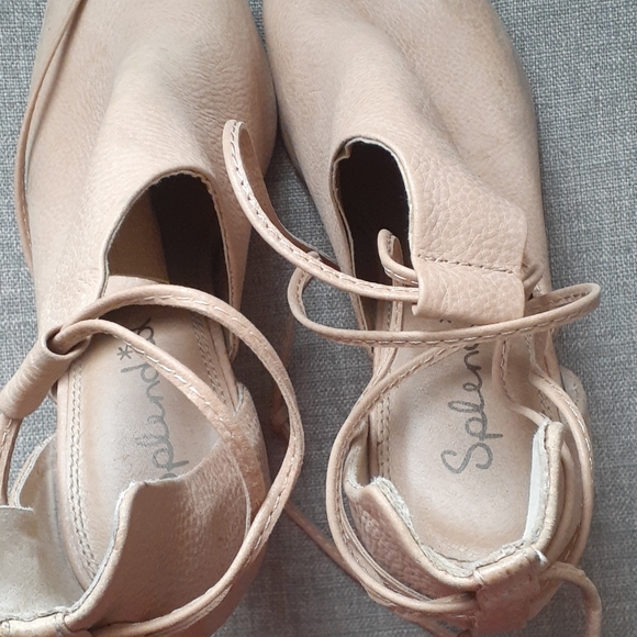 Splendid leather tan open toe heel size 8M - Picture 4 of 16